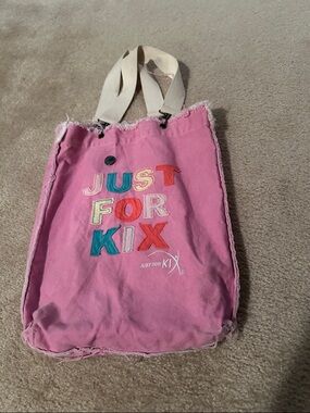 Just For Kix Pink Canvas Tote Bag